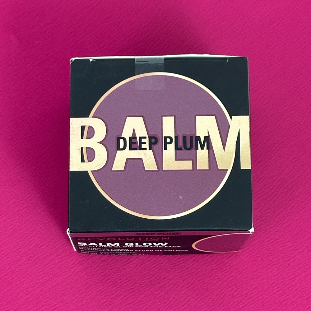 Revolution Deep Plum Balm Glow Multiuse Glow for the Face (Cheeks & Lips)1.12 oz